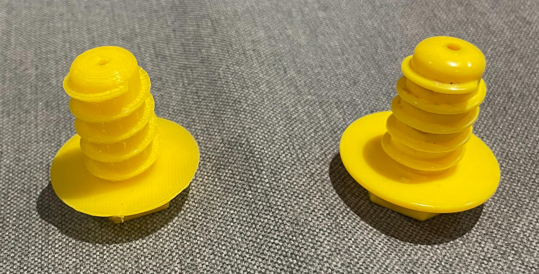 Replacement part for a kids toy (and the original)
